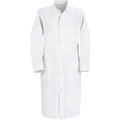 Vf Imagewear Red Kap Gripper-Front Butcher Frock W/Inside Top Pocket, White, Polyester/Cotton Twill, L 4004WHRGL